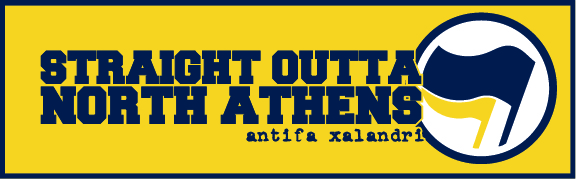 Antifa Xalandri Stickers Sept 2019 - str8 outta